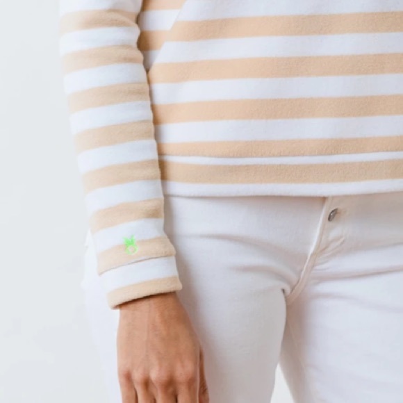 Park Slope Turtleneck in Natural Blush / White - Picture 3 of 4